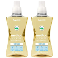 【Method 美則】四倍濃縮環保洗衣精(潔淨無香料1580mlx2)