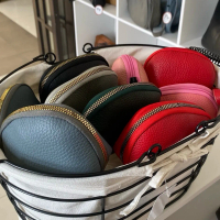 Dompet koin kulit asli garut papirut