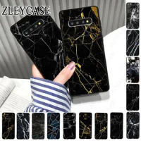 black marble texture Phone Case For Samsung Galaxy Note9 note10plus note20ultra S23 S21FE S22PLUS S24ULTRA S20FE Coque shell