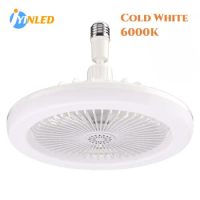 New Lights 2023 E27 Mini Decorative Intelligent Changing Fan Light Ceiling Bulb with Remote Control