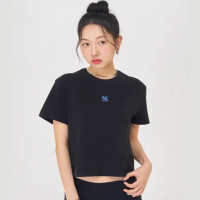 【MLB】女版涼感速乾 炫彩logo 短袖T恤 紐約洋基隊(3FTSBA343-50BKS)