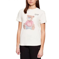 WOMEN เสื้อยืด รุ่น V6RI08K8FQ4 - สีเบจ