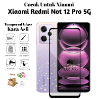 Tempered Glass 9D untuk Xiaomi Redmi Not 12 Pro 5G (Kaca Asli)Full Layar List Hitam Anti Gores Full 