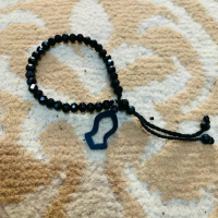 Gelang kristal terompah hitam