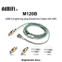 DD ddHiFi M120B USB-C / Lightning Earphone Upgrade Cable with MMCX / 0.78mm Connector Support Lossless Decoding Phone Calls MIC