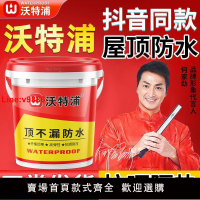 【台灣公司 超低價】沃特浦屋頂防水補漏膠房頂樓頂膠水外墻裂縫防水瀝青漆補漏王涂料