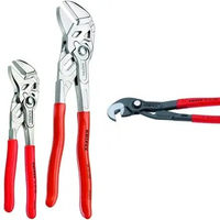 KNIPEX Tools - 3 Piece Pliers Wrench Set (6, 7, 10) (9K008045US) and KNIPEX - 87 41 250 RAP Tools - Raptor Pliers (8741250)