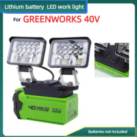 Lithium Battery LED Work Light, for GREENWORKS 40V Battery Powered Portable Outdoor Light (excluding Battery)