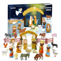 Nativity Advent Calendar 2023 Nativity Set for Kids Christmas Advent Calendar Children Christian Religious Advent Calendar Gifts