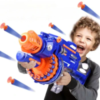 Electric Gun Toys Children Continuous Launch Electric Toy BB Gun Military Firearms Series Soft Bullet Pistols Gun Sniper