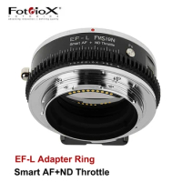 Fotodiox EF-L Smart AF ND Throttle Filter Lens Adapter for Canon EF EF-S Lens to Panasonic Lumix L camera S5 S1 S1R S1H Sigma FP