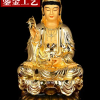 Taiwan Province gilded pure copper gilded Guanyin Buddha statue is dedicated to Guanyin Buddha statue for home use.