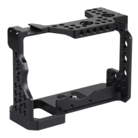Video Camera Cage Stabilizer for Sony A7 III (A7M3) / A7R3 (A7R III) with 1/4 inch and 3/8 inch Hole CNC Rig