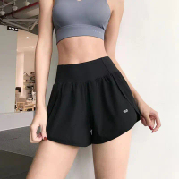 [COD] New Sports Casual Shorts Fitness Quick-Dry High-Waist Yoga Pants Running Pants Anti-Exposure T