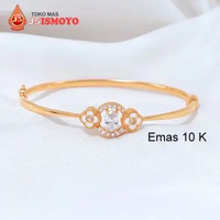 Gelang Emas Mas Asli Model Bangle Elvoria J5 Ismoyo PUTIH