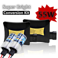 55W Conversion Kit H7 8000K 55W Kit Xenon for HID AC Bulb Ballast 6000K 6500LM Car Headlight Light Waterproof Durable H9EE