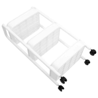 Plastic Movable with Handle Multi-Tier Shopping Cart Trolley Shopping Cart For Nursery Trolley Cart With Wheels Cart Organizer