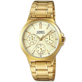 Casio LTP-V300G-9A 卡西歐貴氣優雅三眼不鏽鋼腕錶 石英錶
