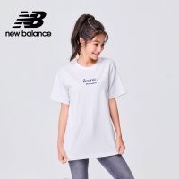 [New Balance]圓領刺繡字母短袖上衣_女性_牙白色_WT31551SAH