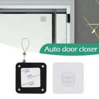 Hot Door Closer Automatic Door Closer Punch-Free Automatic Drawstring Door Closer Bracket Door Automatic Closer For Doors
