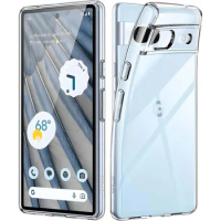 For Google Pixel 7A Case Clear Silicone Soft TPU Cover For Google Pixel 7 Pixel 7 Pro Pixel 6A Pixel 6 Transparent Coque