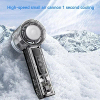 100 Level Refrigeration Cooling Handheld Fan X05 Portable Mini Fan Rechargeable With Icy Strong Wind
