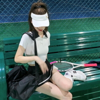 jk制服少女學院風時尚休閑運動套裝女夏季polo上衣半身短裙兩件套