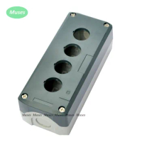 ABS Material Grey 4 Holes Waterproof Push Button Box 168*68*54mm Push Button Control Box Station Switch Box