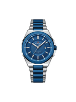 นาฬิกาข้อมือผู้ชาย NF9212 D สายสแตนเลส 43mm สีเงิน-น้ำเงิน หน้าปัดน้ำเงิน