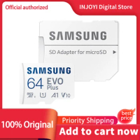 100% Original SAMSUNG EVO PLUS Micro SD Card 128GB 32GB Class10 SDHC SDXC UHS-1 Memory card 256GB MicroSD TF Card 64GB MB-MC64KA