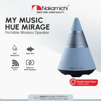 Nakamichi My Music Hue Mirage Speaker Bluetooth Wireless FM Radio Mini Blue