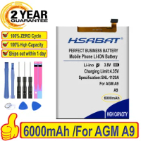 Top Brand 100% New 6000mAh Battery for AGM A9 Batteries + free tools