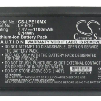 Camera Battery For Canon LP-E10 EOS 1100D KISS X50 REBEL T3 1200D T5 1300D 4000D Capacity 1100mAh / 8.14Wh Color Black