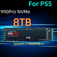 2024ใหม่100% Original 990PRO 8TB 4TB 2TB 1TB SSD ภายใน Solid State Drive M.2 2280 PCIe 4.0 NVMe สำหรับ PlayStation 5/PS5/แล็ปท็อป