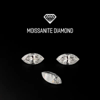 Moissanite Diamond D-Color VVS1 Marquise Shape - เพชรโมซาไนท์ เพชรโมอีส รูปมาร์คีย์ [Size 5x10mm - 6