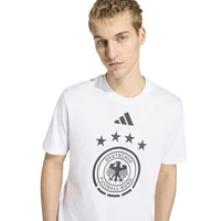 adidas Men Football Germany 2026 World Cup T-Shirts Dfb Dna Gr Tee Baju Sepakbola Pria [JZ9355] M Wh