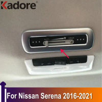 For Nissan Serena 2016-2019 2020 2021 Interior Accessories Rear Air Conditioning Adjustment Switch Button Cover Trim Car Sticker