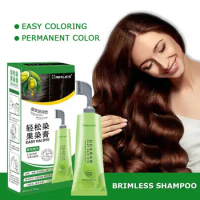 80ml Natural Plant Conditioning Hair Dye Black Shampoo Grey Hair Black Coloring Dye White Dye Hair Removal Fast Dye O2Q8