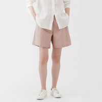 【MUJI 無印良品】女水洗平織布短褲(共6色)