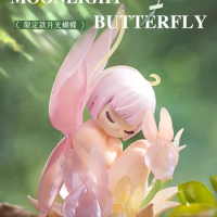 52TOYS Sleep Moonlight Butterfly, Limited Edition, Cute Figures, Collectible Toy Desktop Decoration, Height: about 9cm/3.5inch