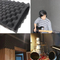 4Pcs Sound Proofing Acoustic Foam Treatment Sound-absorbing Cotton Noise Sponge Sound Insulation 50x50cm Thickness 1.5cm