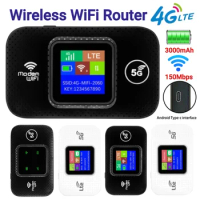 4G LTE Wireless WiFi Router Wireless Internet Router 150Mbps Hotspot Portable WiFi Device Plug Play Portable WiFi Mobile Hotspot