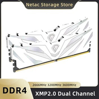 Netac Ram DDR4 Memory 3200MHz DDR4 2666MHz 3600MHz Dual Channel 8gb 16gb 32gb Memory XMP2.0 288Pin UDIMM with HeatSink for PC