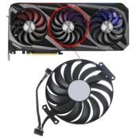 GPU Cooler Video Card Fans 95MM 7Pins CF1010U12S Fan ROG STRIX RTX 3060 3070 3080 Ti Graphics Card Radiator P9JB