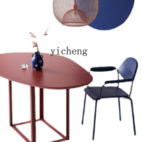 Xl Rectangular Table Modern Minimalist Designer Wrought Iron Board Irregular Creative Dining Table