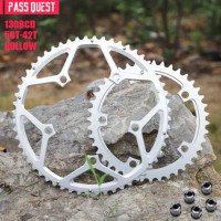 130 BCD Double Chainring 5 bolt 53/39T 54/40T 56/42T black silver ultralight for shimano 11/12 speed Folding Bicycle Chainwheel