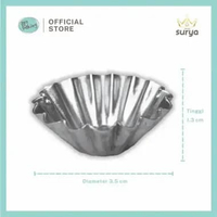 SURYA Cetakan Nastar | Cetakan Sus Kecil | Cetakan Kue Kering Alluminium (12pcs) 20401007