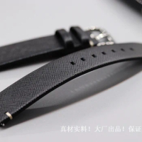 Thin Black Watchbands straps 18mm 19mm 20mm 21mm 22mm Quality Watch accessories for men women Seiko Tissot watch band strap