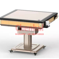 2024 Entertainment Mahjong Table Foldable Wooden Electrointric Table Set