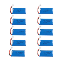 3/5/10Pcs 1s 3.7V 500mah 802042 25C Lipo Battery For Udi U816A U941 U927 H43 Wifi818 JXD385 H107 V252 F186 RC Drone Spare Parts